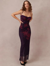 Print Sleeveless Backless Ruched Maxi Floral Dress